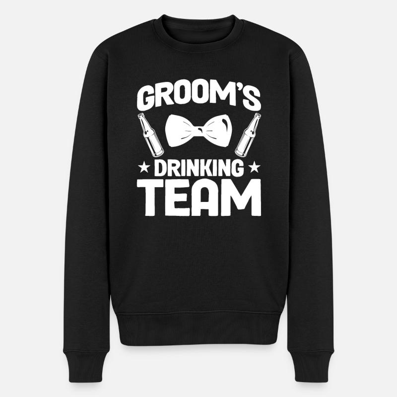Équipe de buveurs de grooms - Pull Premium bio Homme - noir