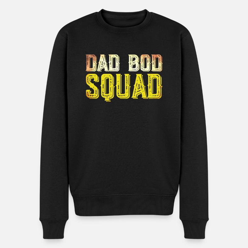 Dad Bod Squad - Men's Premium Organic Jumper - black