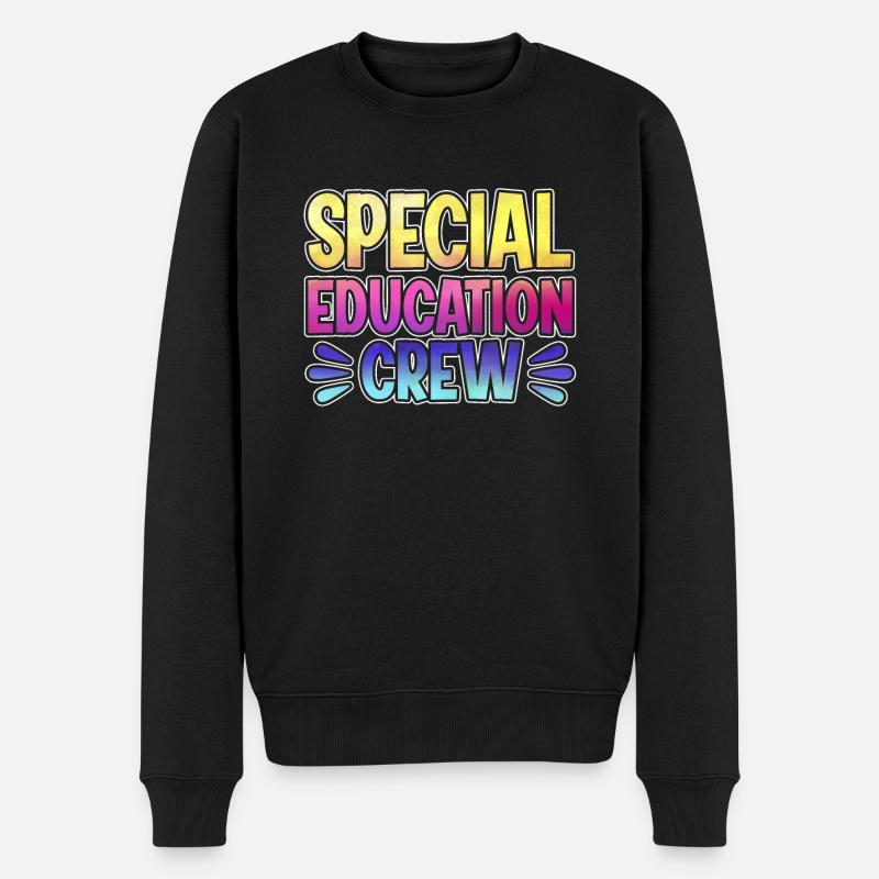 Special Education Crew - Männer Premium Bio Pullover - Schwarz