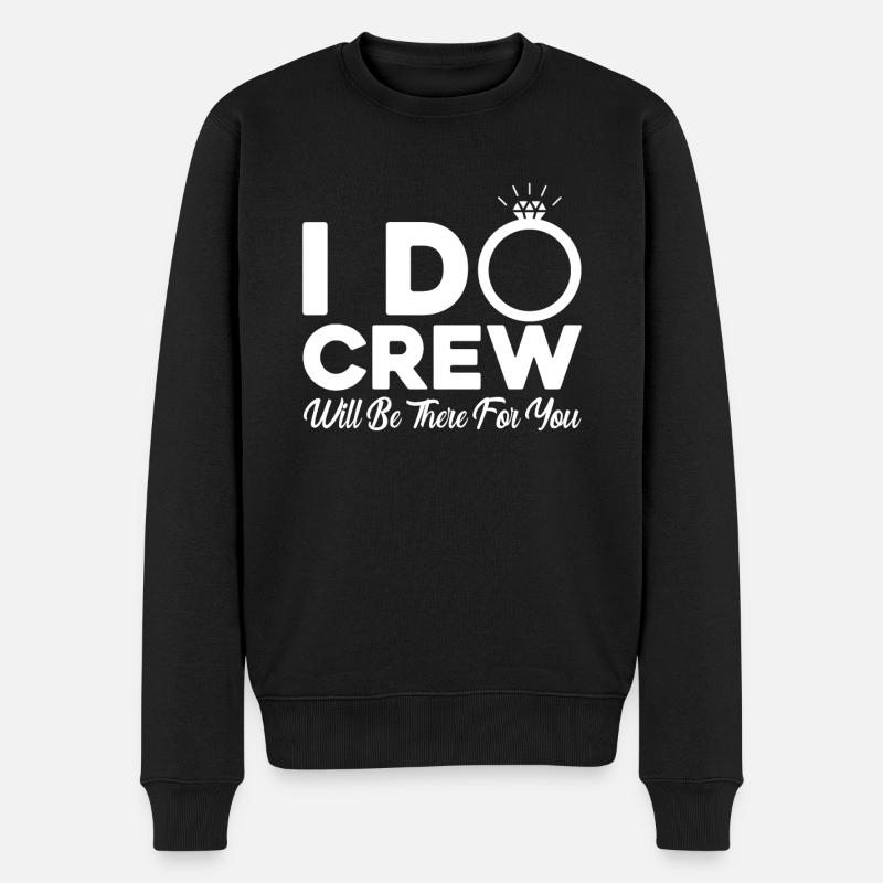 I Do Crew - Männer Premium Bio Pullover - Schwarz