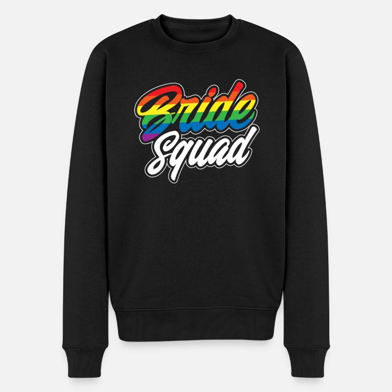 Bride Squad - Männer Premium Bio Pullover - Schwarz