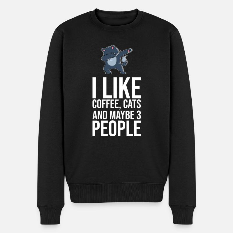 Dabbing Cat Funny Cat - Pull Premium bio Homme - noir
