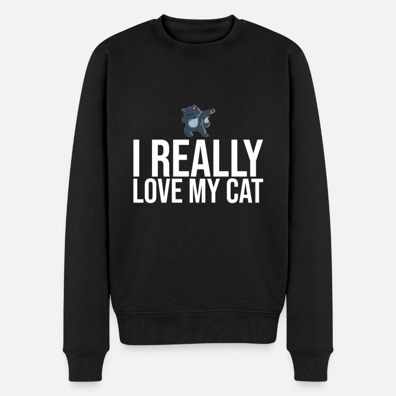 Dabbing Cat Funny Cat - Pull Premium bio Homme - noir