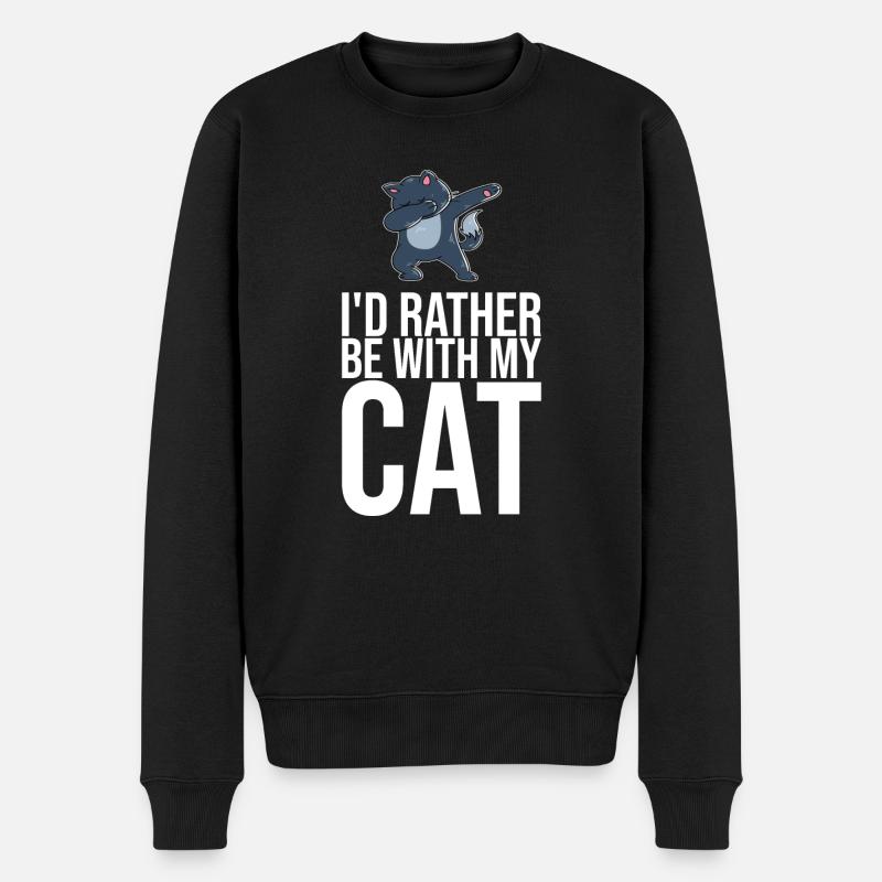 Dabbing Cat Funny Cat - Pull Premium bio Homme - noir