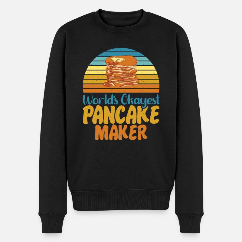 Pancake Lover Cadeau - Pull Premium bio Homme - noir