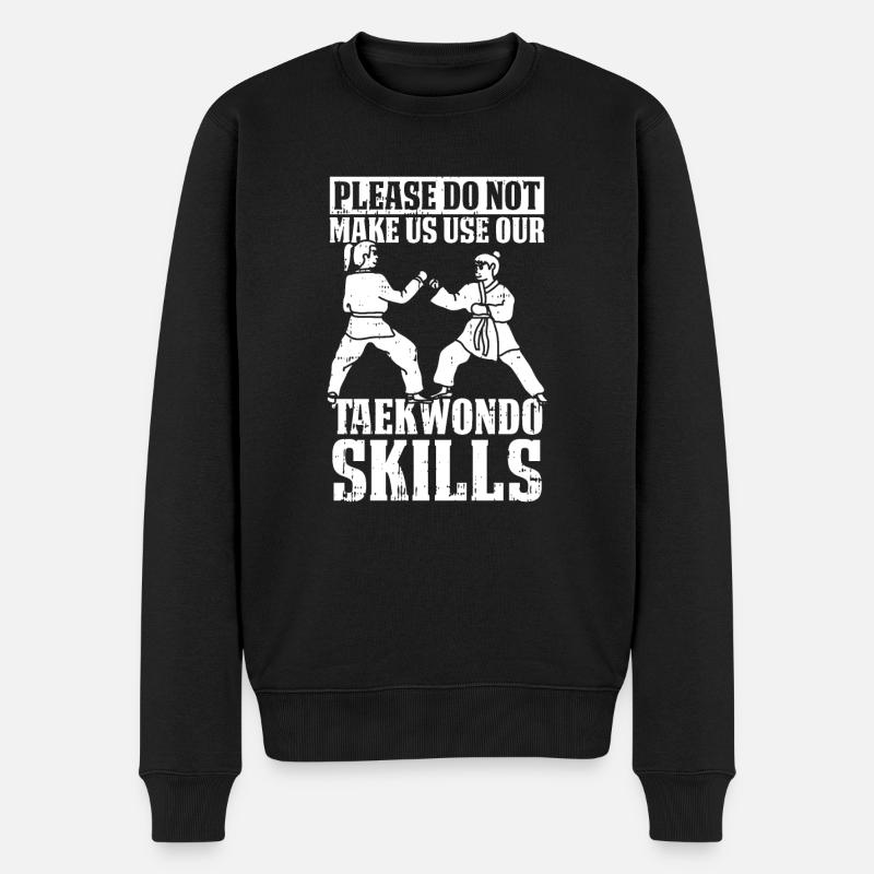 Taekwondo Taekwondo Mama - Pull Premium bio Homme - noir