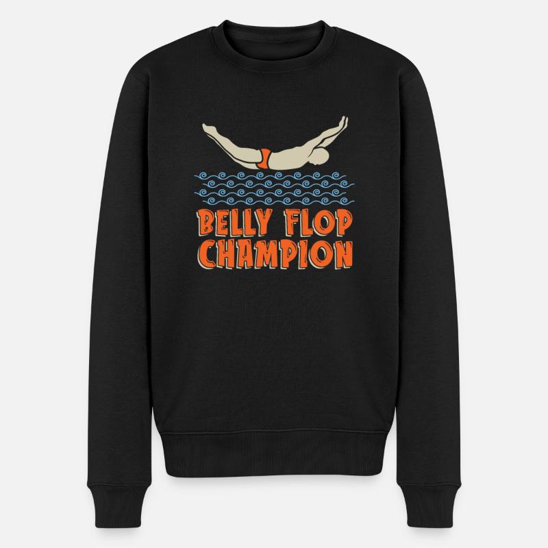 Turmspringen Turmspringer Champion - Männer Premium Bio Pullover - Schwarz