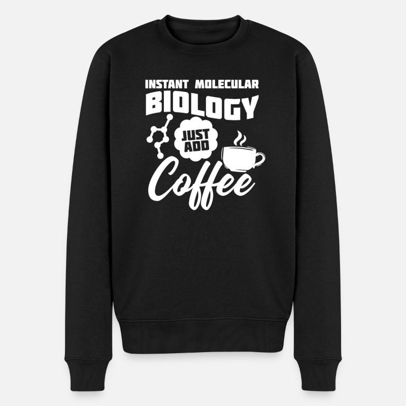 Biologiste Biologiste Café Biologiste moléculaire - Pull Premium bio Homme - noir