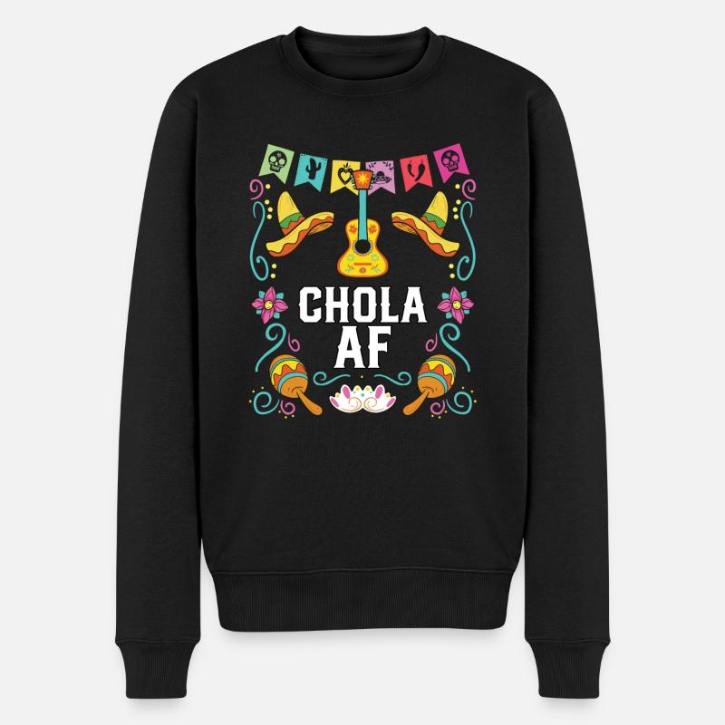 Chola AF Mexican American Pride Amérique latine - Pull Premium bio Homme - noir