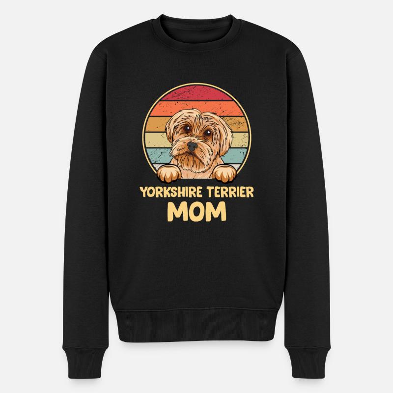Yorkshire Terrier Hund Dog Hundehalter - Männer Premium Bio Pullover - Schwarz