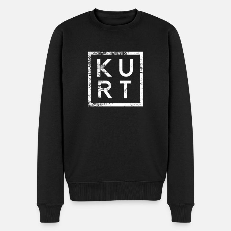 Kurt Minimalisme - Pull Premium bio Homme - noir