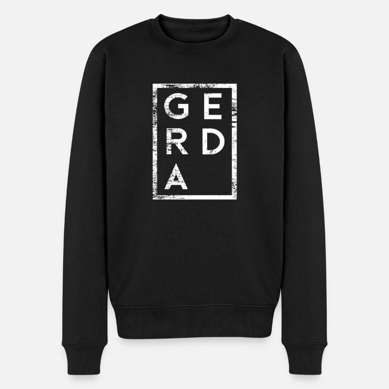 Gerda Minimalisme - Pull Premium bio Homme - noir