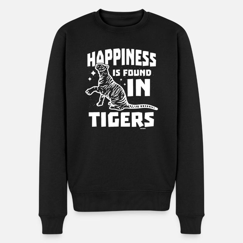 Tigre blanc - Pull Premium bio Homme - noir