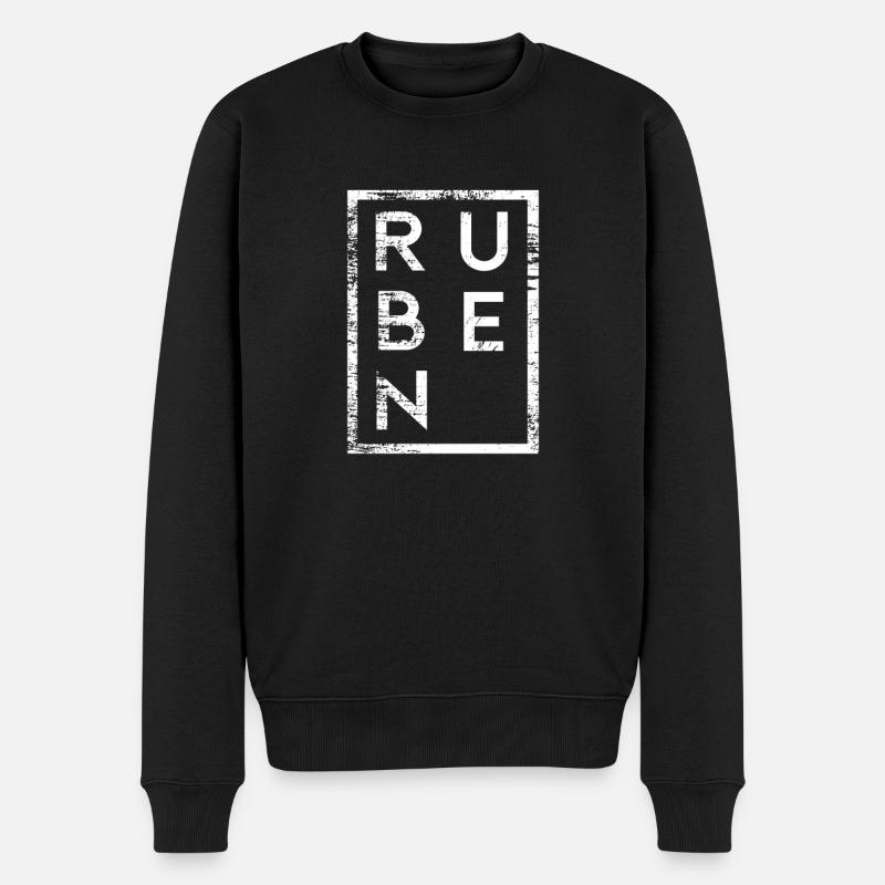 Ruben Minimalisme - Pull Premium bio Homme - noir