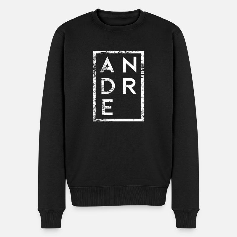 André Minimalisme - Pull Premium bio Homme - noir