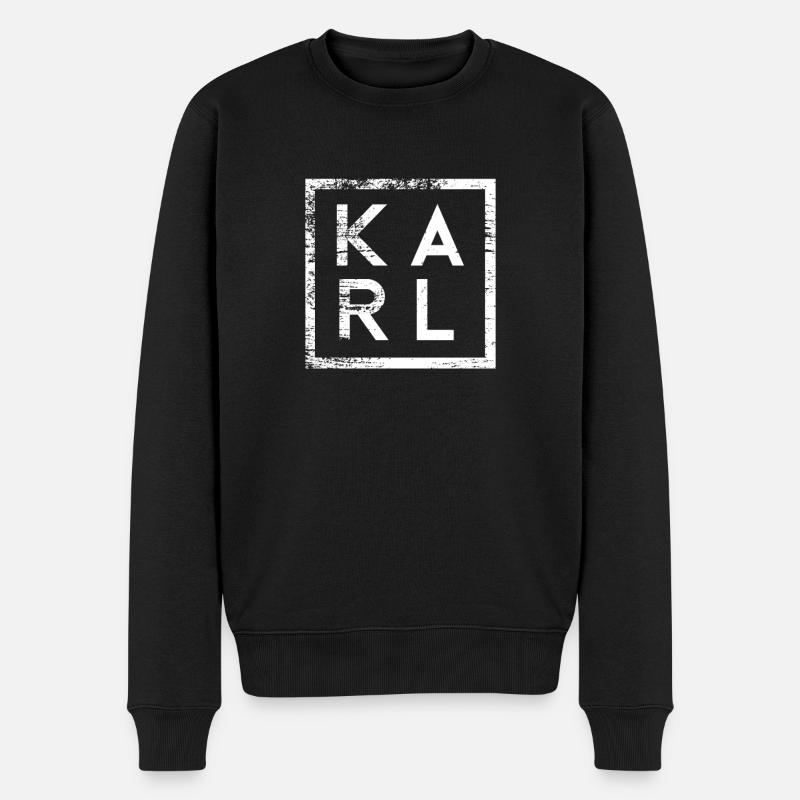 Karl Minimalisme - Pull Premium bio Homme - noir