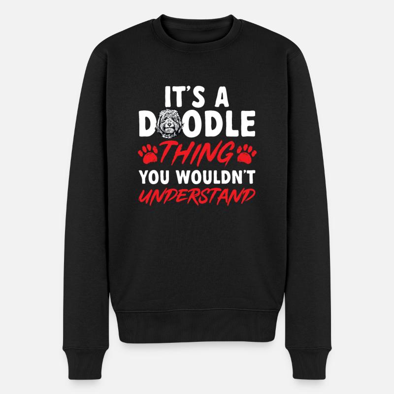 Goldendoodle Doodle Chien - Pull Premium bio Homme - noir