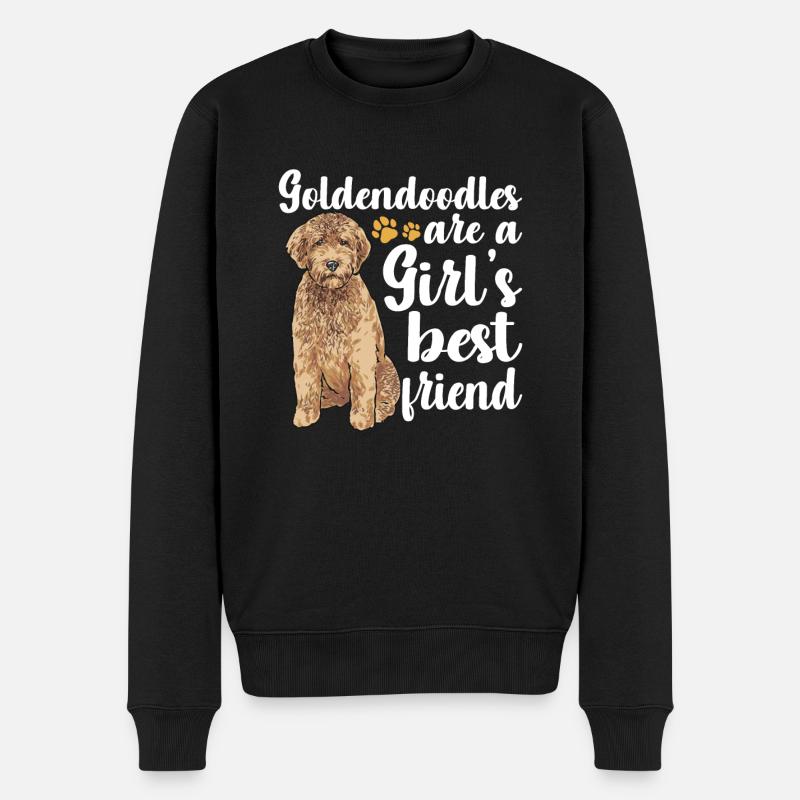 Goldendoodle Doodle Hund - Männer Premium Bio Pullover - Schwarz