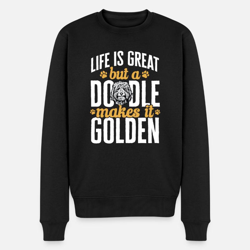 Goldendoodle Doodle Chien - Pull Premium bio Homme - noir
