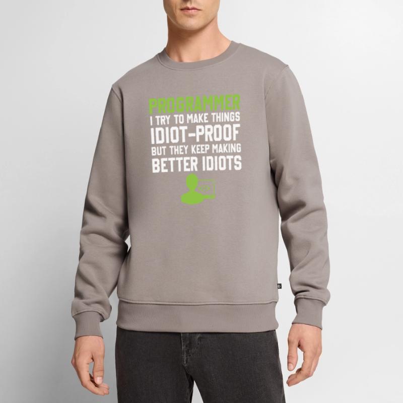Programming Slogan Software Developer Computer Eng Männer Premium Bio Pullover
