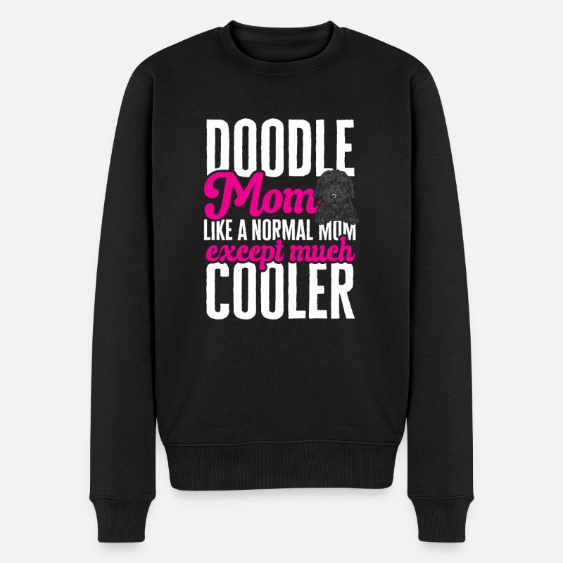 Chien Doodle Black Goldendoodle - Pull Premium bio Homme - noir