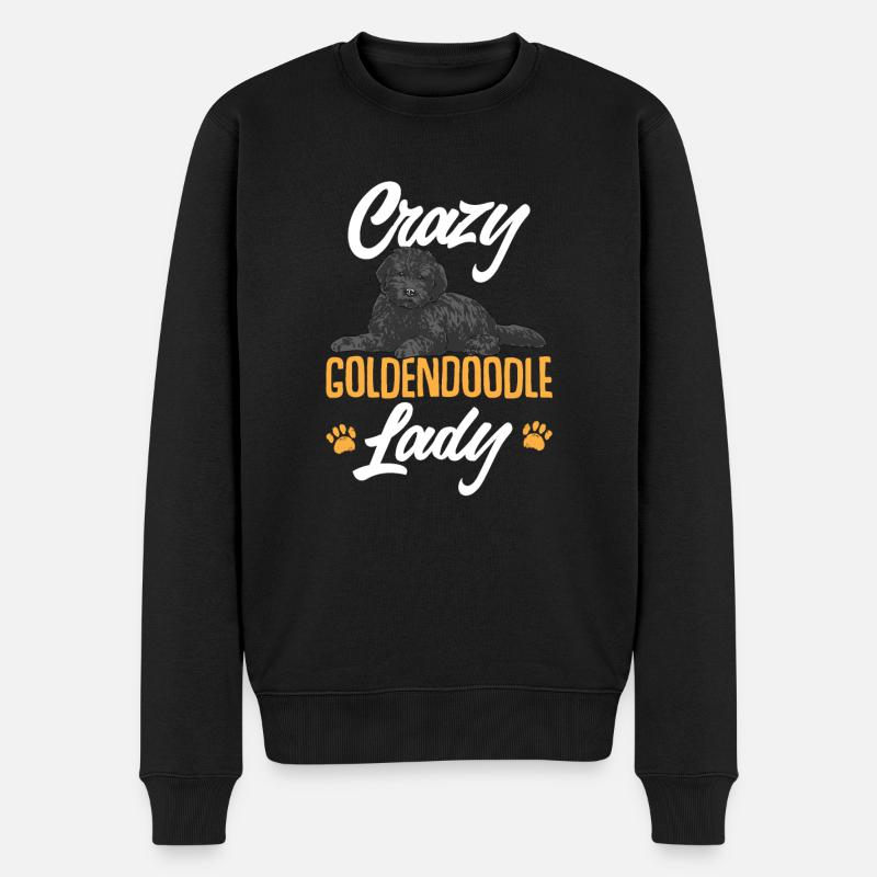 Chien Doodle Black Goldendoodle - Pull Premium bio Homme - noir