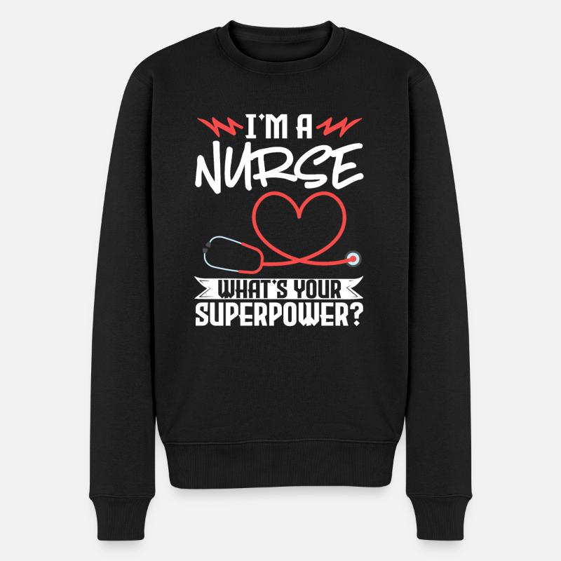 Infirmière Médecine infirmière - Pull Premium bio Homme - noir