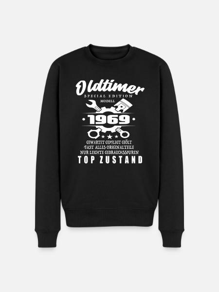 Oldtimer Special Edition Modell 1969 - Männer Premium Bio Pullover - Schwarz