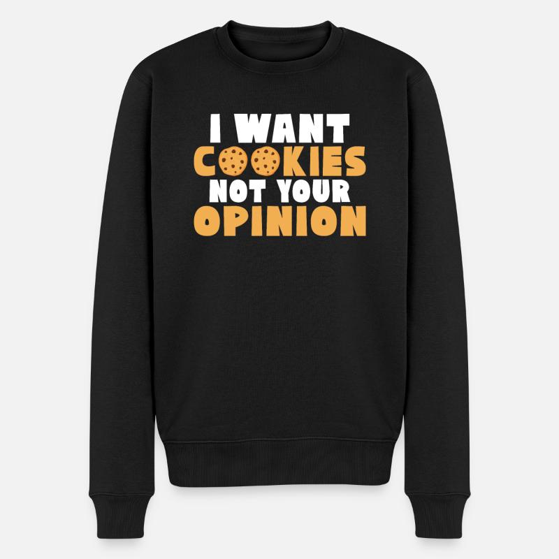 Cadeaux Cookie Lover - Pull Premium bio Homme - noir