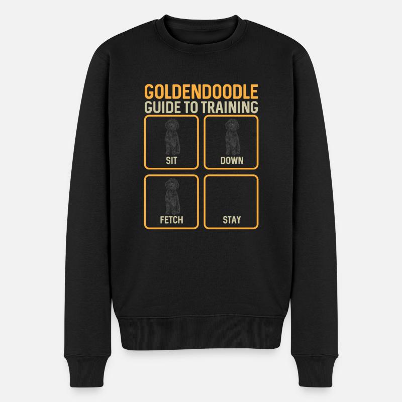 Black Goldendoodle Doodle Hund - Männer Premium Bio Pullover - Schwarz