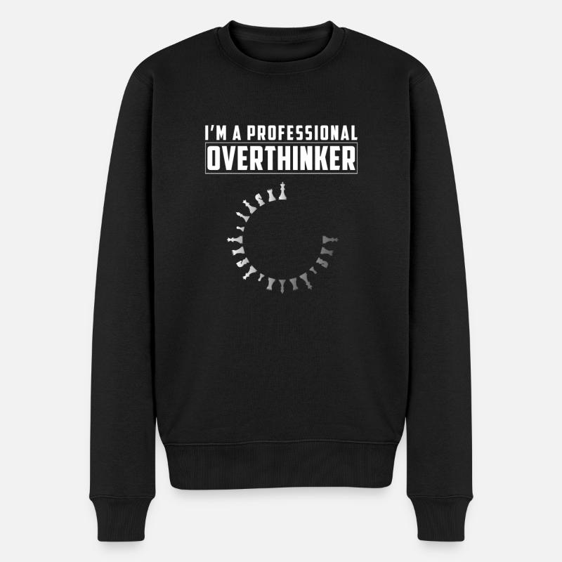 Professionelles Overthinker Spielbrettspiel für - Männer Premium Bio Pullover - Schwarz