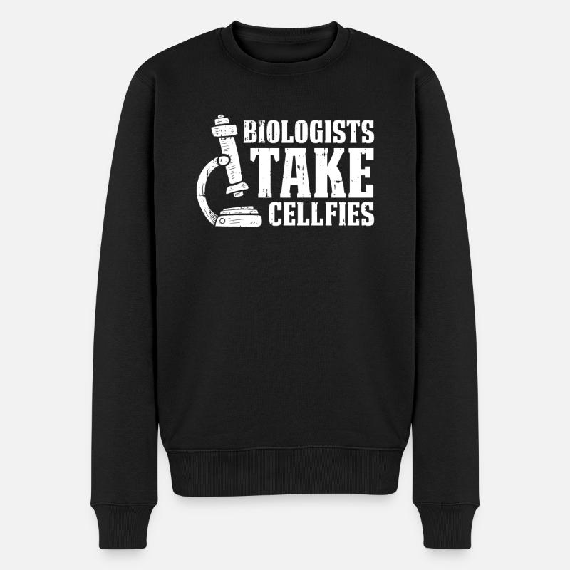 Biologiste Biologiste Microscope Biologiste moléculaire - Pull Premium bio Homme - noir