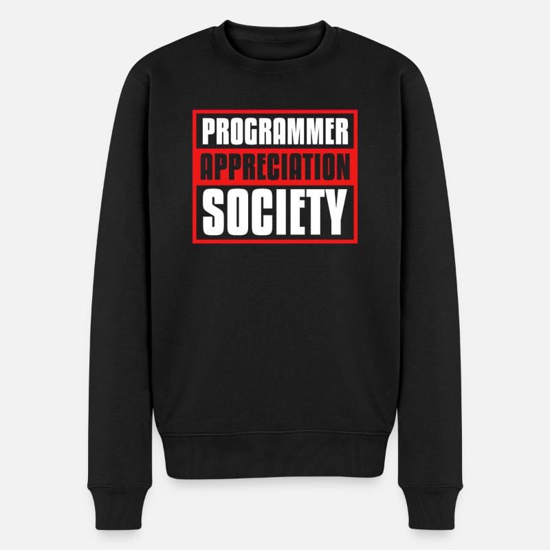 Developer Coder Programmer Society - Men's Premium Organic Jumper - black
