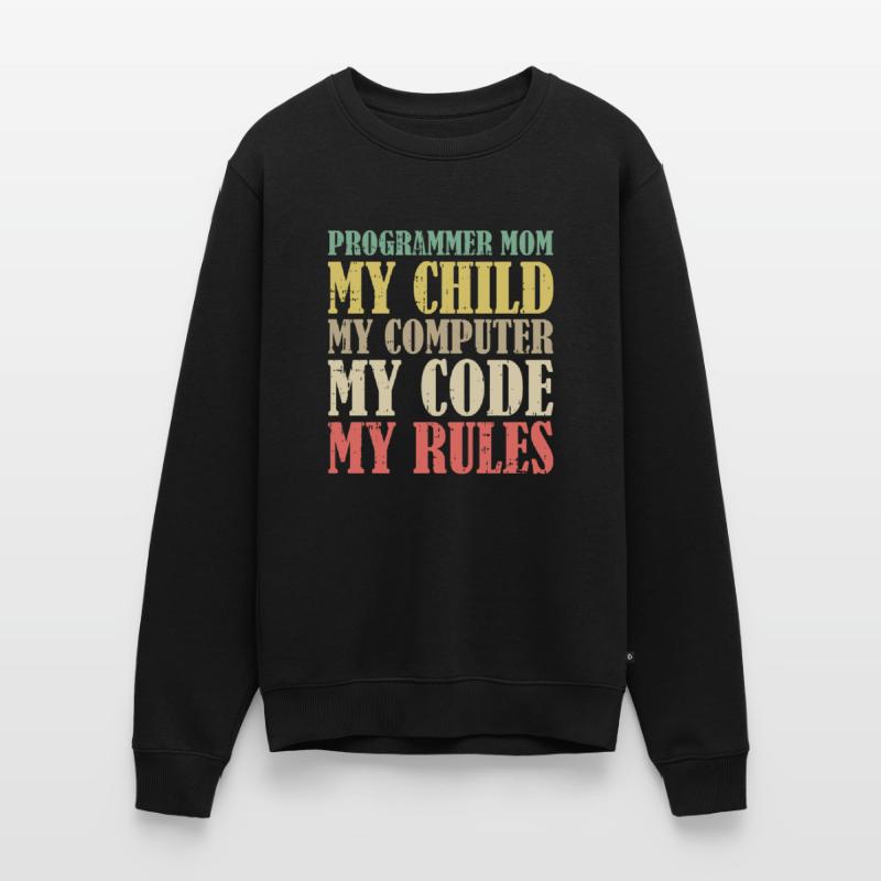 Entwickler Coder Programmierer Mama Männer Premium Bio Pullover