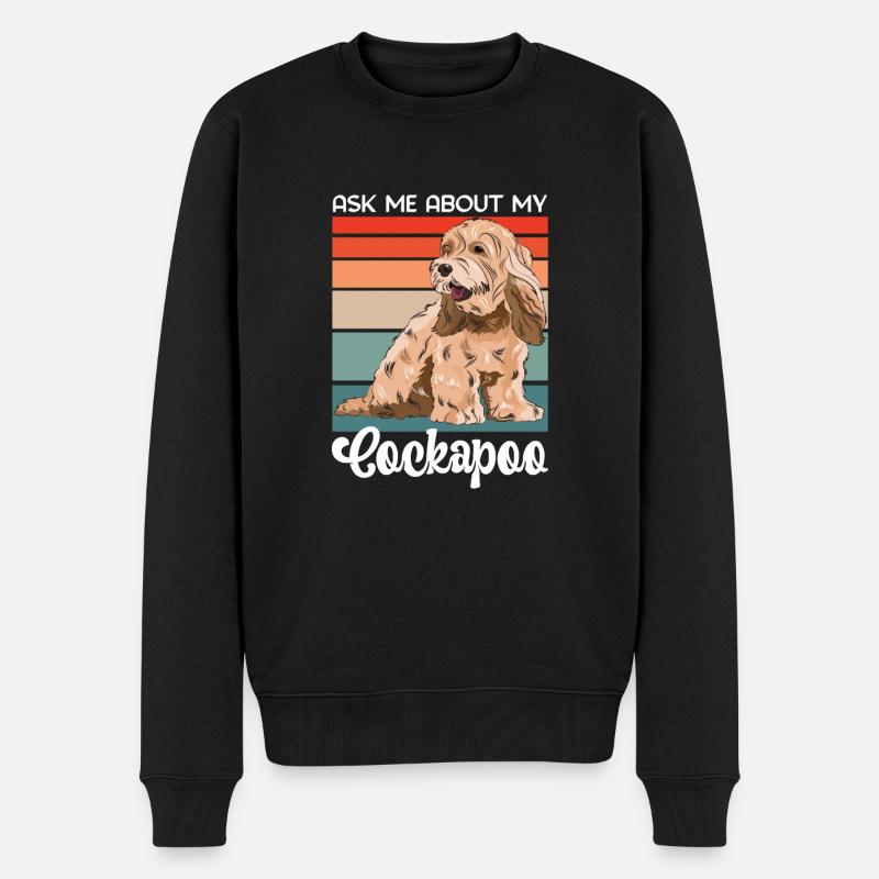 Cockapoo Hund - Männer Premium Bio Pullover - Schwarz