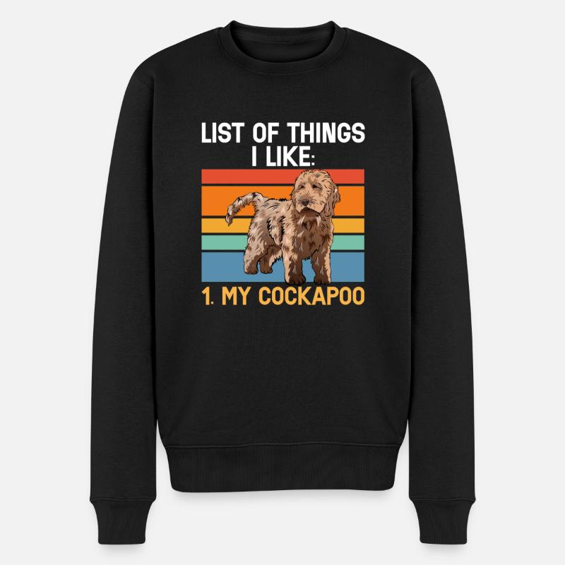Cockapoo Hund - Männer Premium Bio Pullover - Schwarz