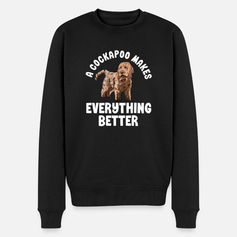 Cockapoo Chien - Pull Premium bio Homme - noir