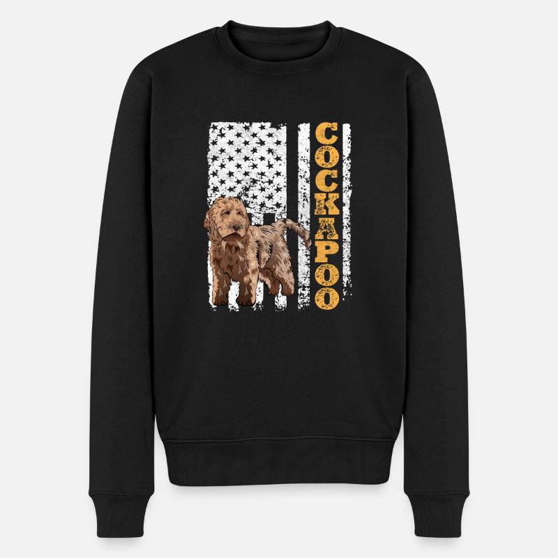 Cockapoo Hund - Männer Premium Bio Pullover - Schwarz