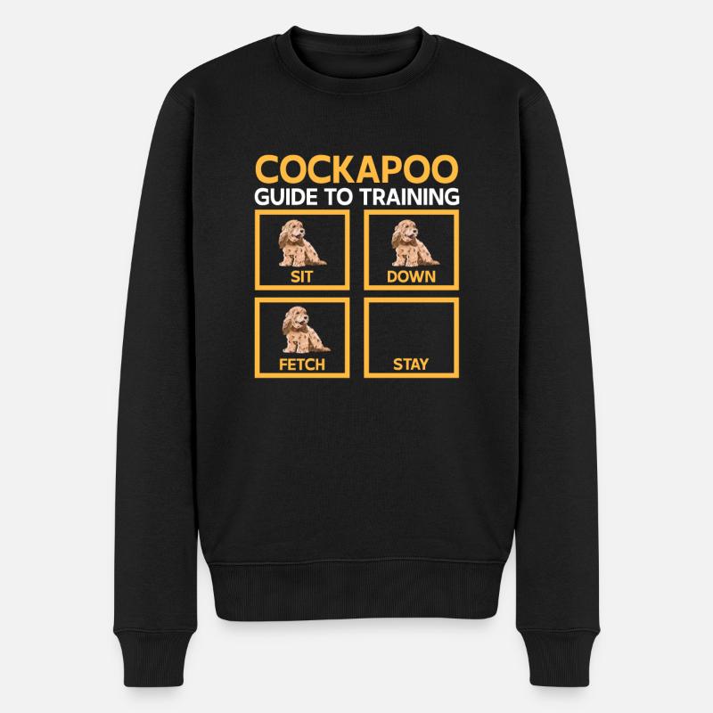 Cockapoo Hund - Männer Premium Bio Pullover - Schwarz