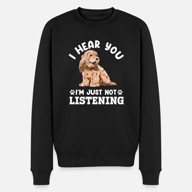 Cockapoo Chien - Pull Premium bio Homme - noir