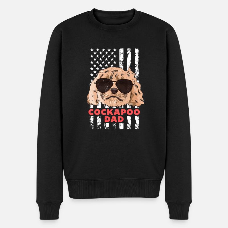 Cockapoo Hund - Männer Premium Bio Pullover - Schwarz