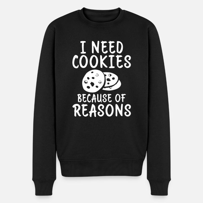 Cadeaux Cookie Lover - Pull Premium bio Homme - noir