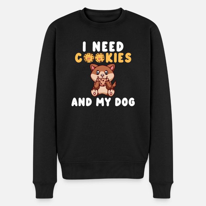 Cadeaux Cookie Lover - Pull Premium bio Homme - noir