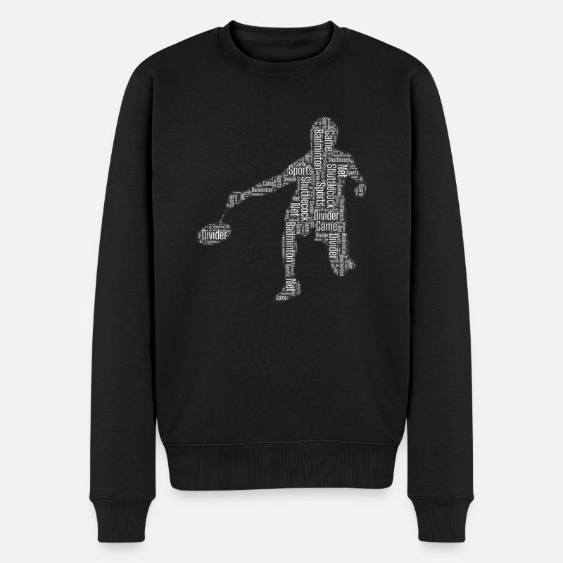 Joueurs de badminton - Pull Premium bio Homme - noir