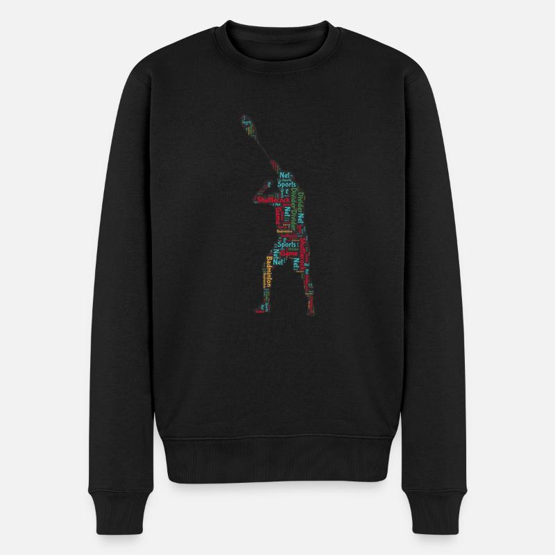 Joueurs de badminton - Pull Premium bio Homme - noir