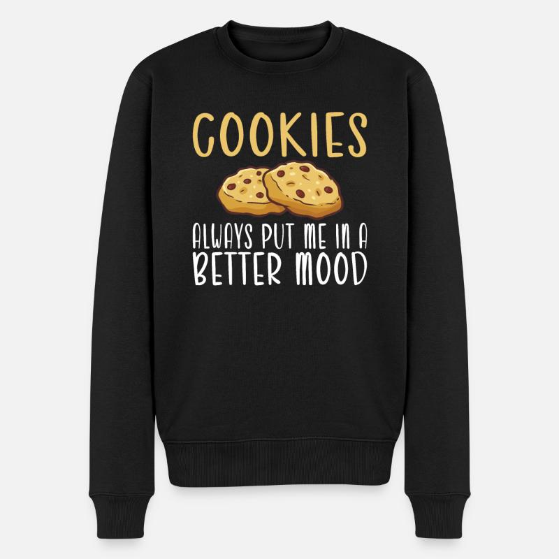 Keksliebhaber Geschenke - Männer Premium Bio Pullover - Schwarz