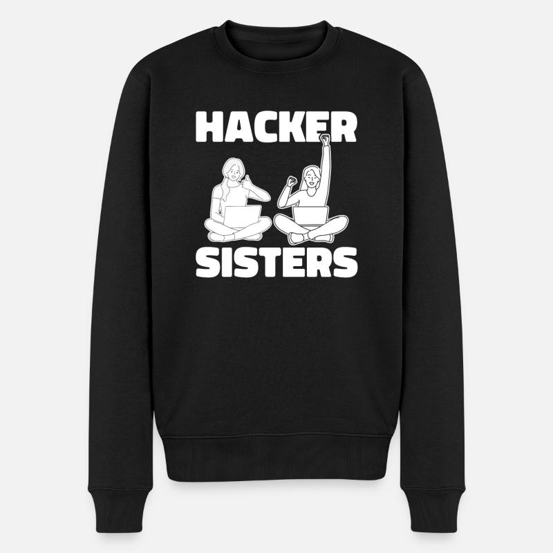 Développeur Codeur Programmeur Hacker - Pull Premium bio Homme - noir