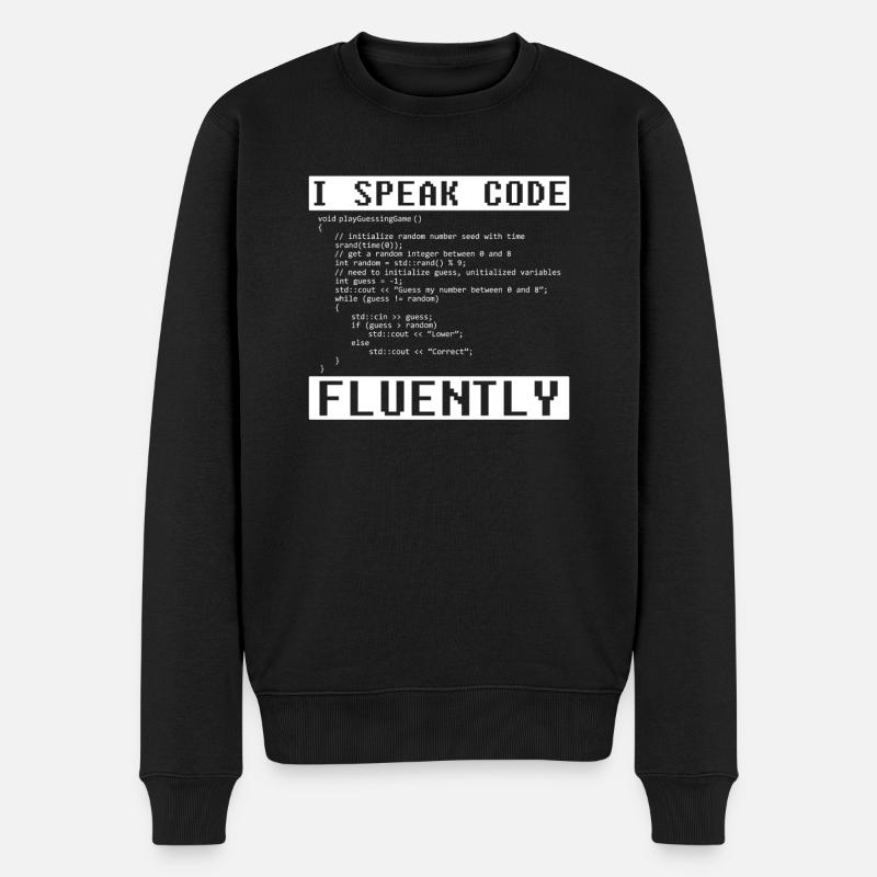 Developer Coder Programmer Funny - Men's Premium Organic Jumper - black