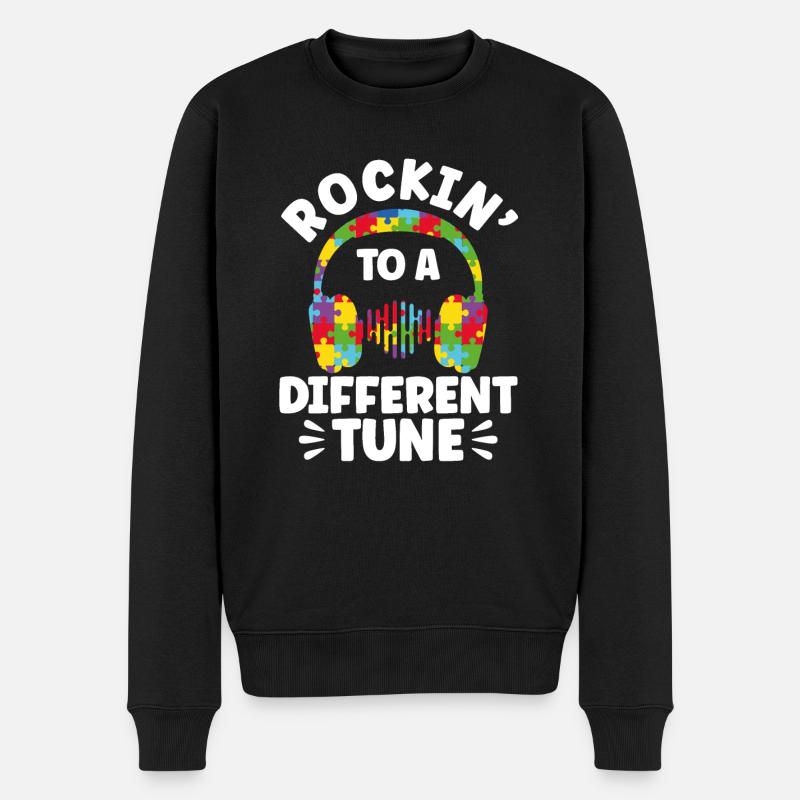 Rockin To A Differentt. - Pull Premium bio Homme - noir