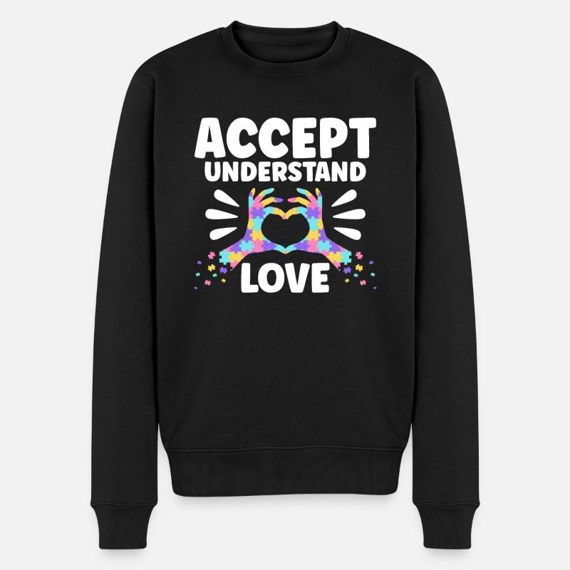 Accepter Comprendre l’amour - Pull Premium bio Homme - noir